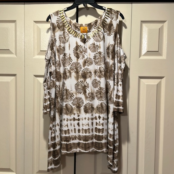 Ruby Rd Women. Plus size womens 2x with open shoulder. 3/4 sleeve - Picture 1 of 4